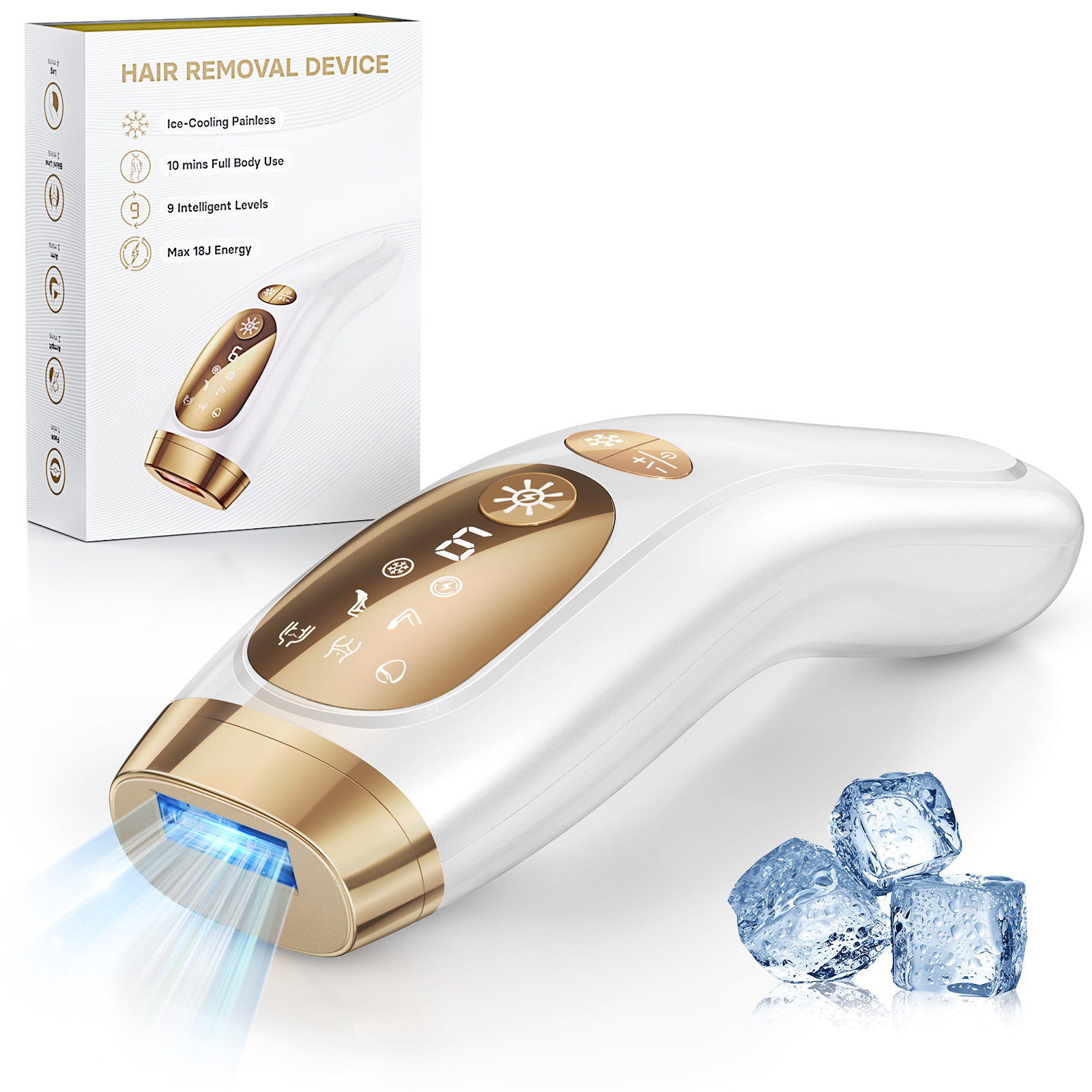 Hair Care Or Haircare - Laser Hair Removal with Ice Cooling