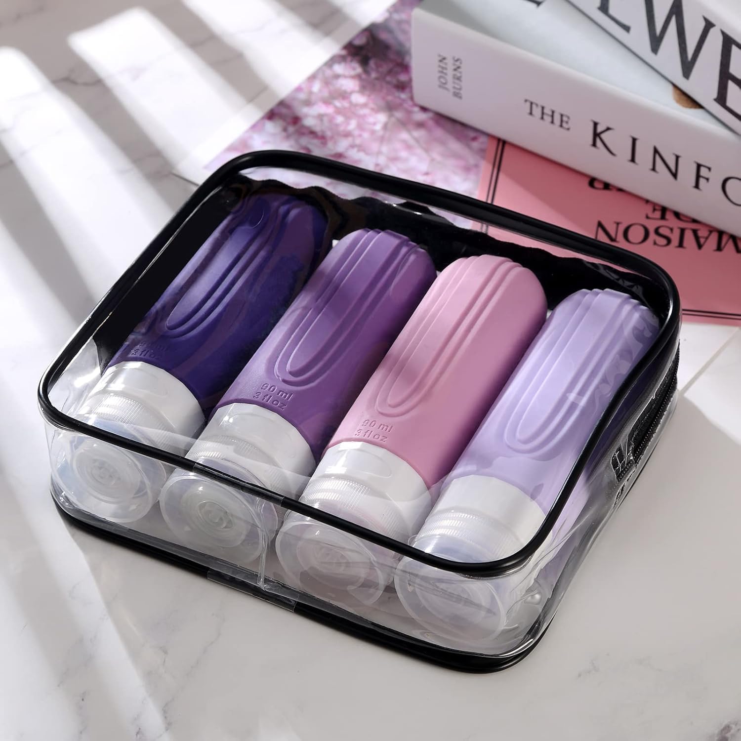 Dry Shampoo Travel - 90ml/Set Silicone Travel Cosmetics Bottles Empty