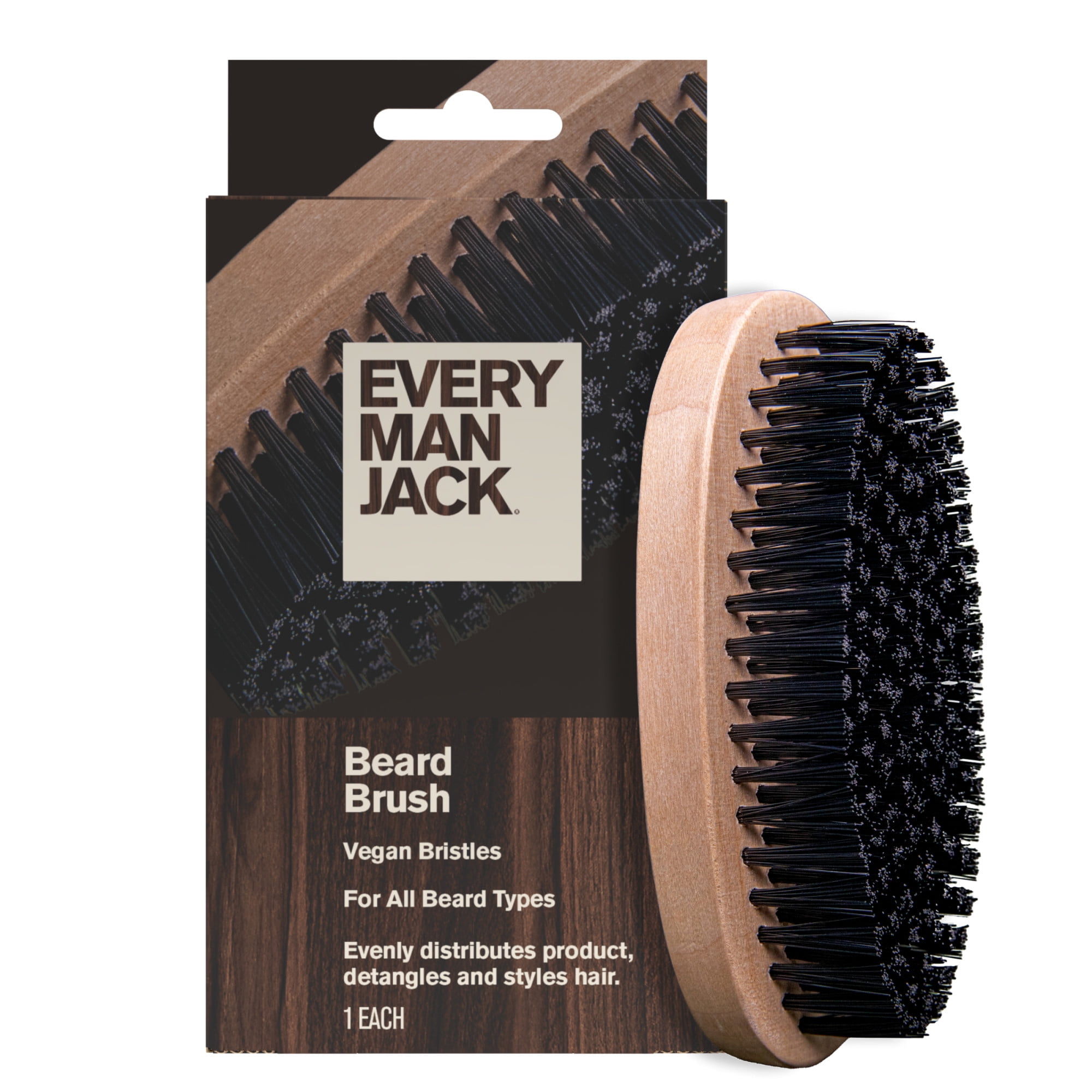 Hair Care Natur - Men's Beard Brush with Cruelty-Free Vegan