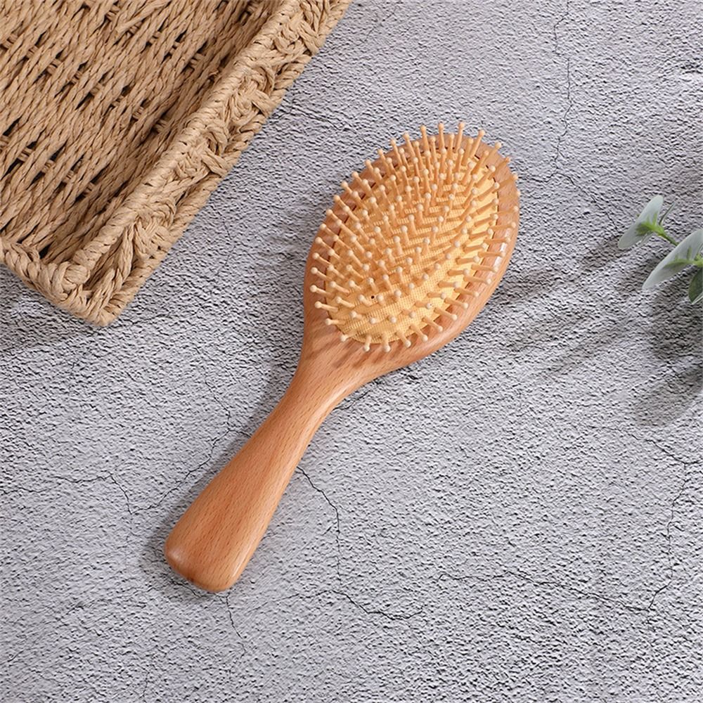 Bamboo Hair Brush - Professional Air Cushion Wood Comb Hair