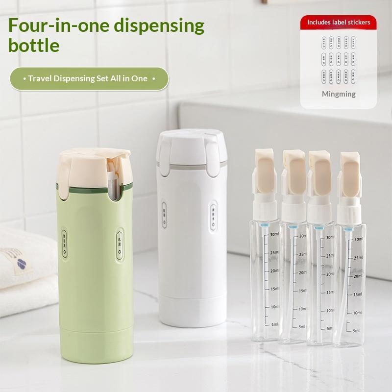 Dry Shampoo Travel - Leakproof 4 In 1 Refillable Travel