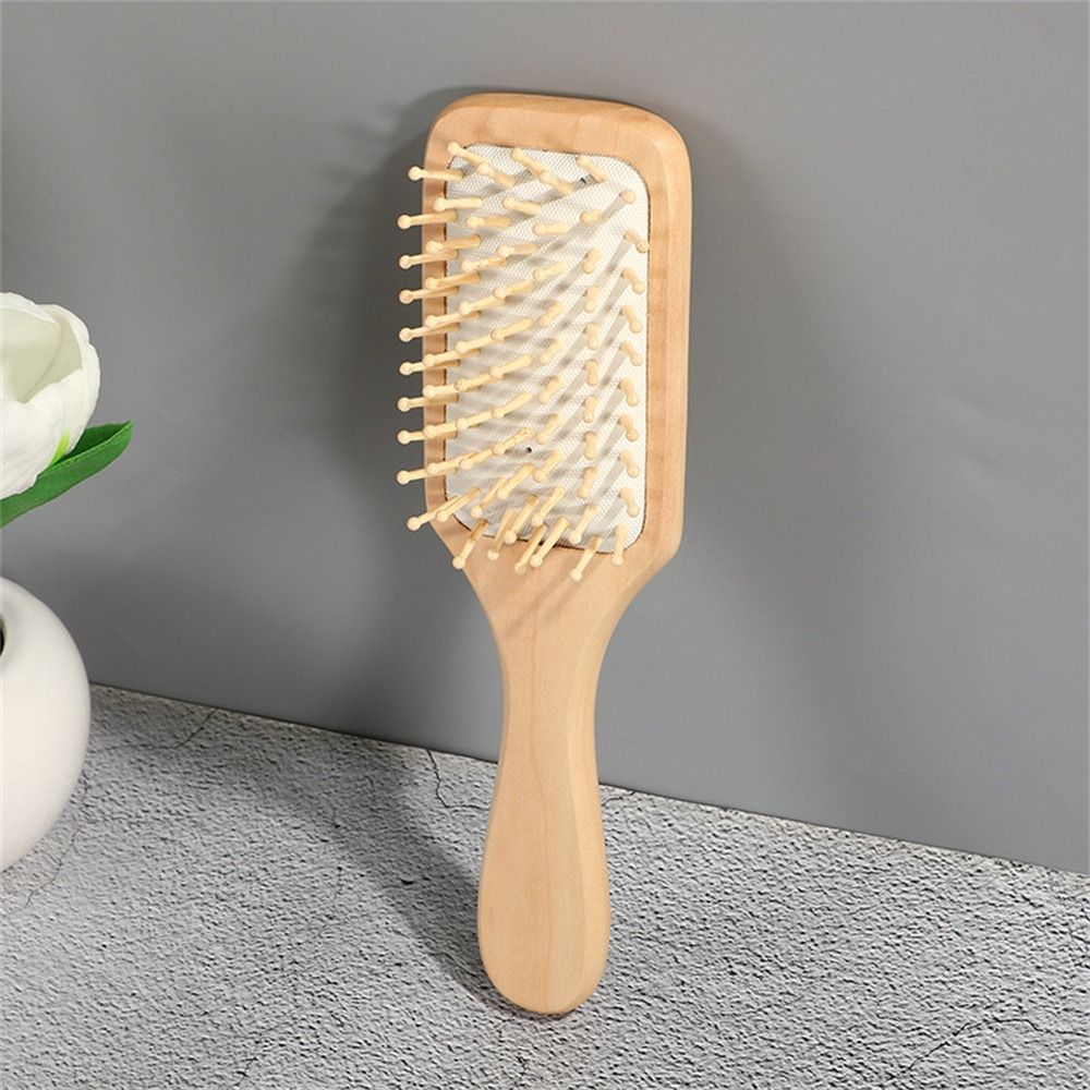 Bamboo Hair Brush - Professional Air Cushion Wood Comb Massage