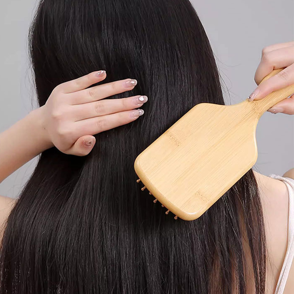 Personalize Custom Wood Air Cu - Bamboo Hair Brush recension och pris