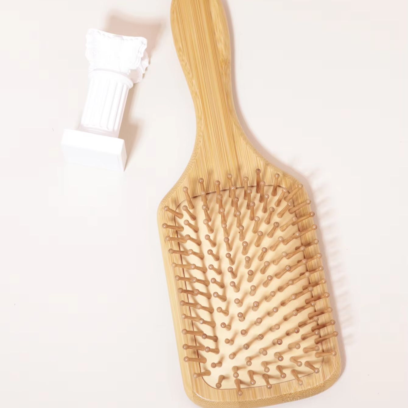 Natural bamboo wooden air cush - Bamboo Hair Brush recension och pris