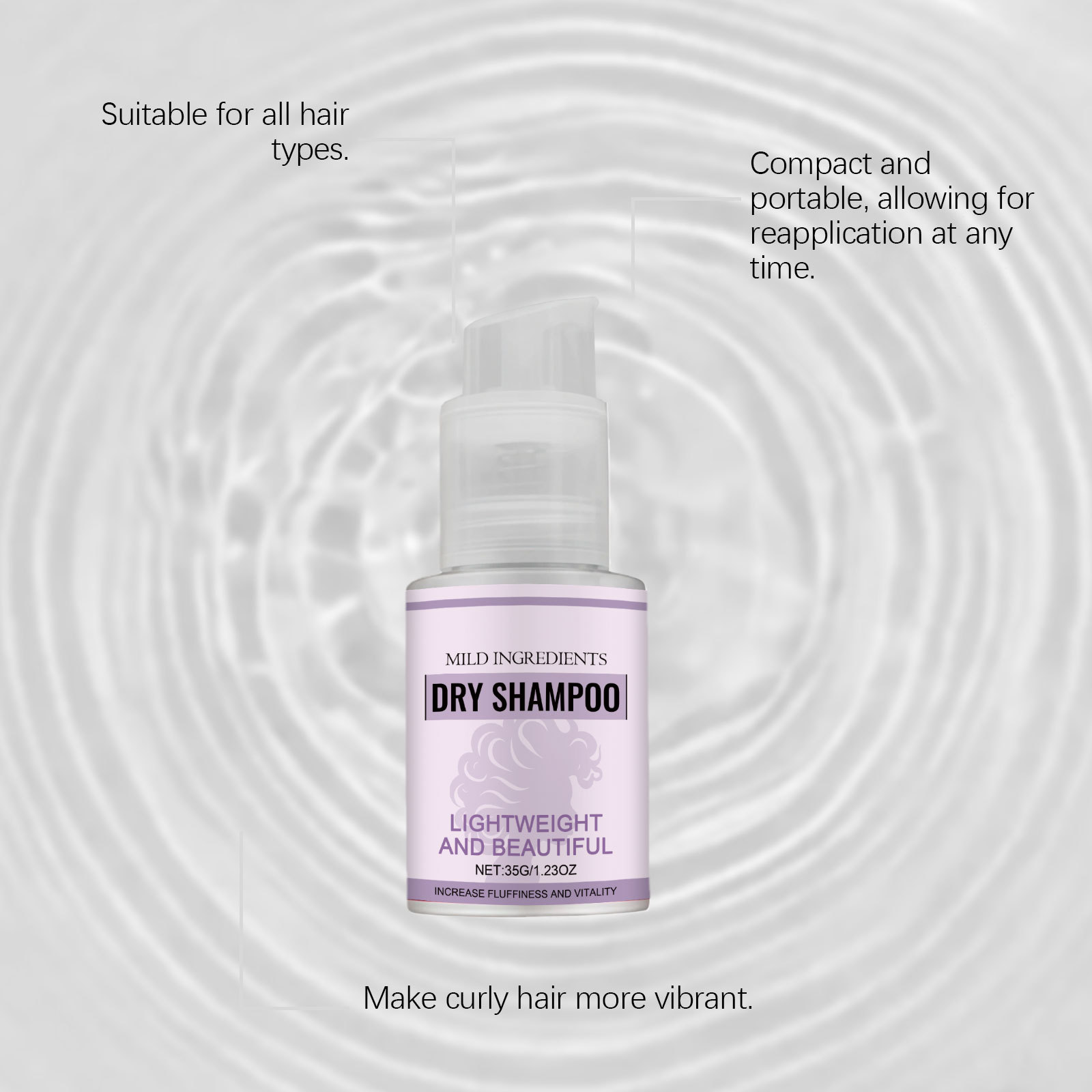 Portable Dry Shampoo Fast Oil  - Dry Shampoo Travel recension och pris