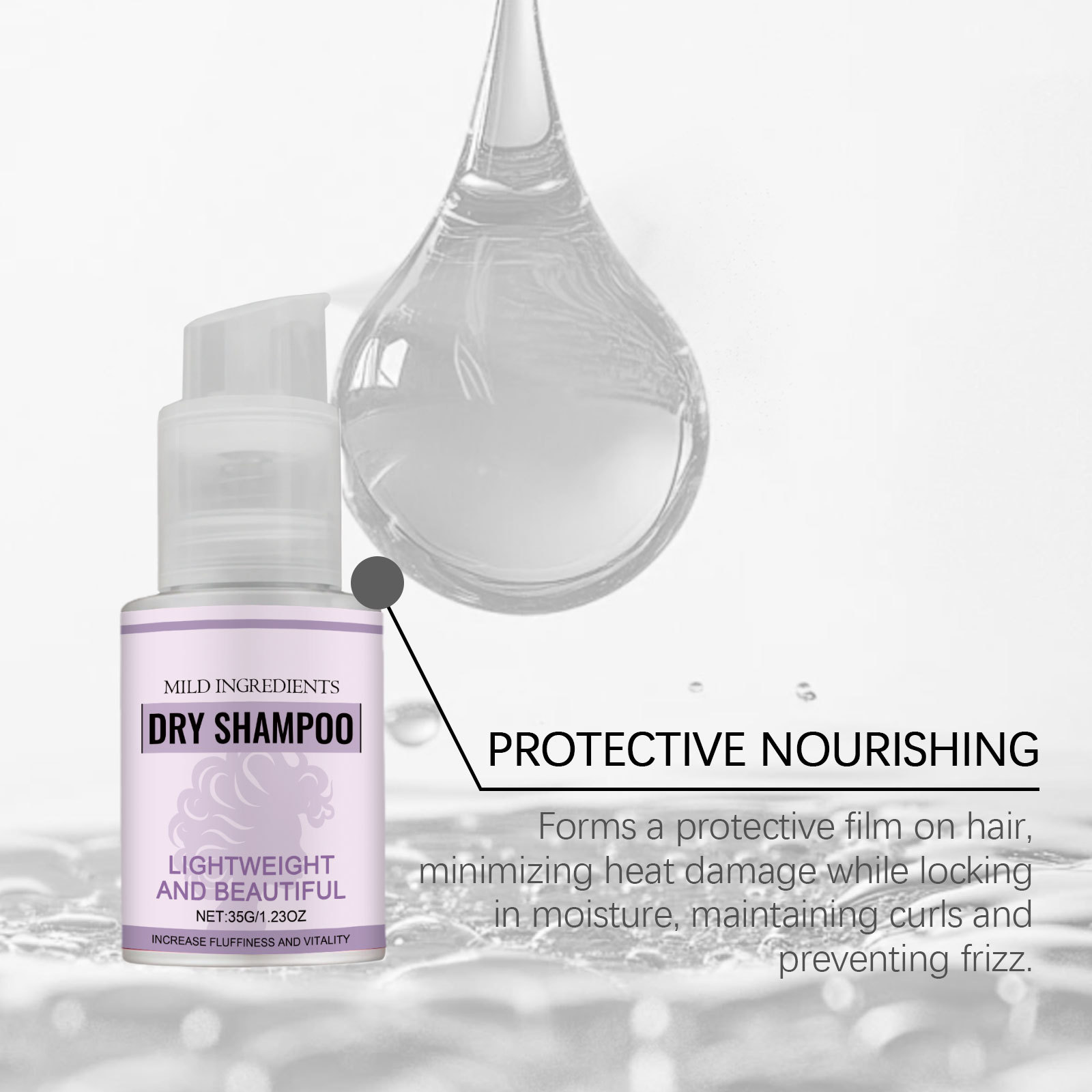 Portable Dry Shampoo Fast Oil  - Dry Shampoo Travel recension och pris