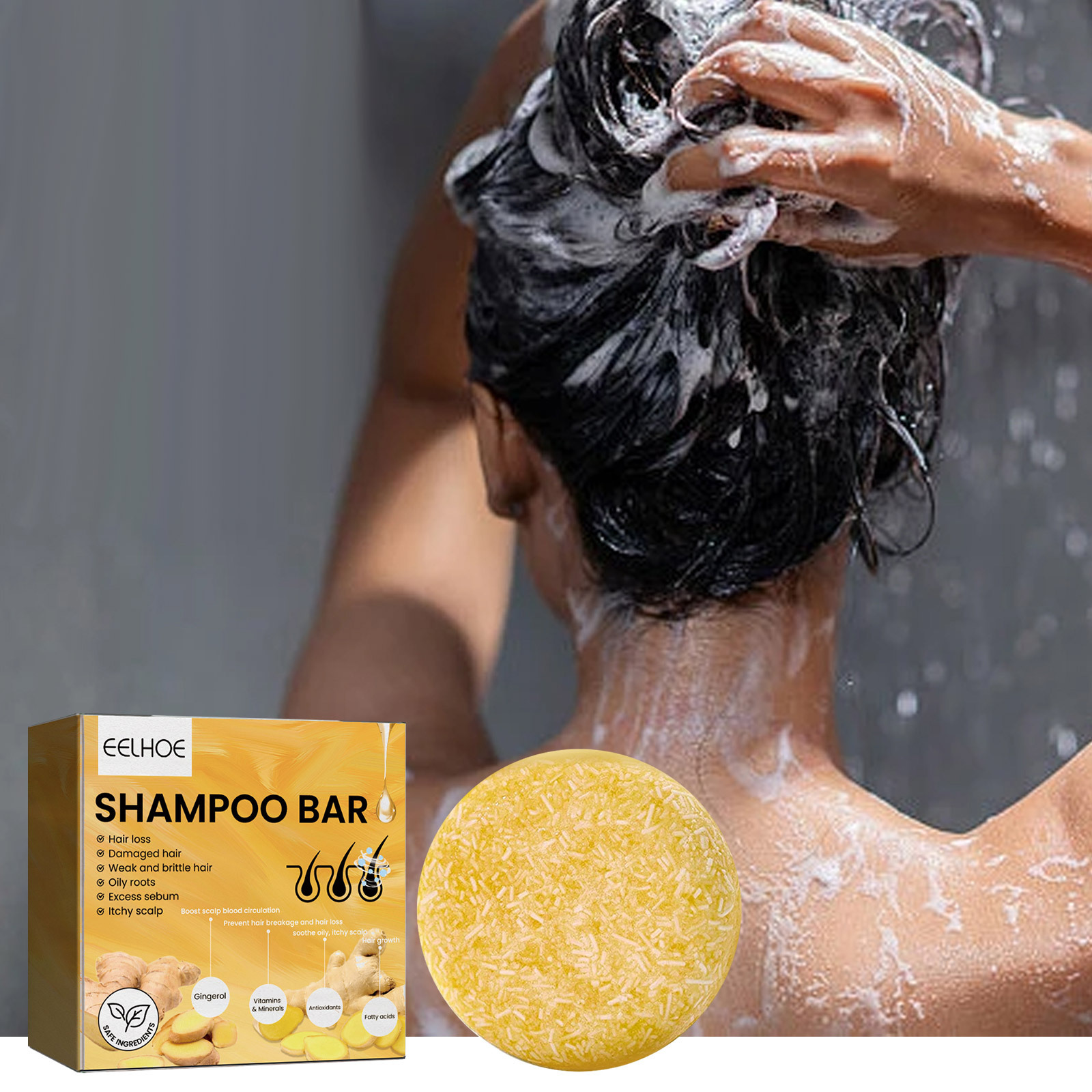 Natural Ginger Hair Shampoo Ba - Hair Care Natur recension och pris