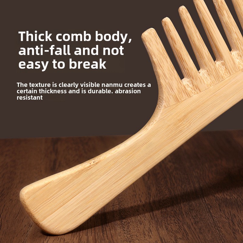 1 Pc Natural Bamboo Wide-Tooth - Bamboo Hair Brush recension och pris
