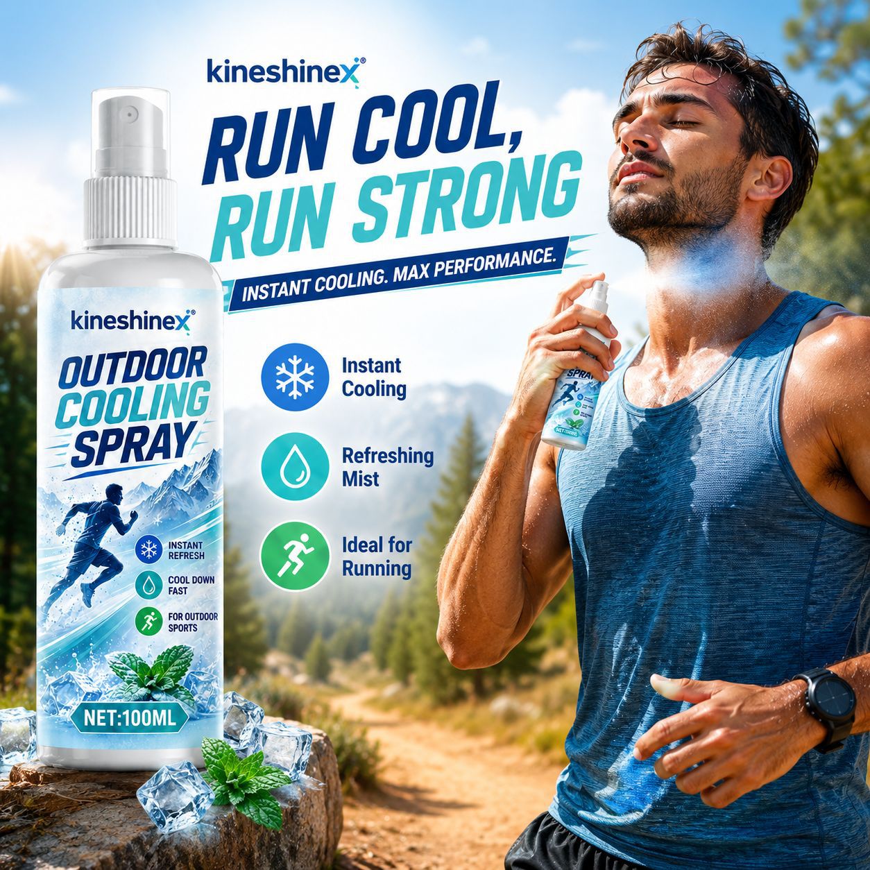 Outdoor Cooling Spray 100ml–In - Hair Care Spray recension och pris