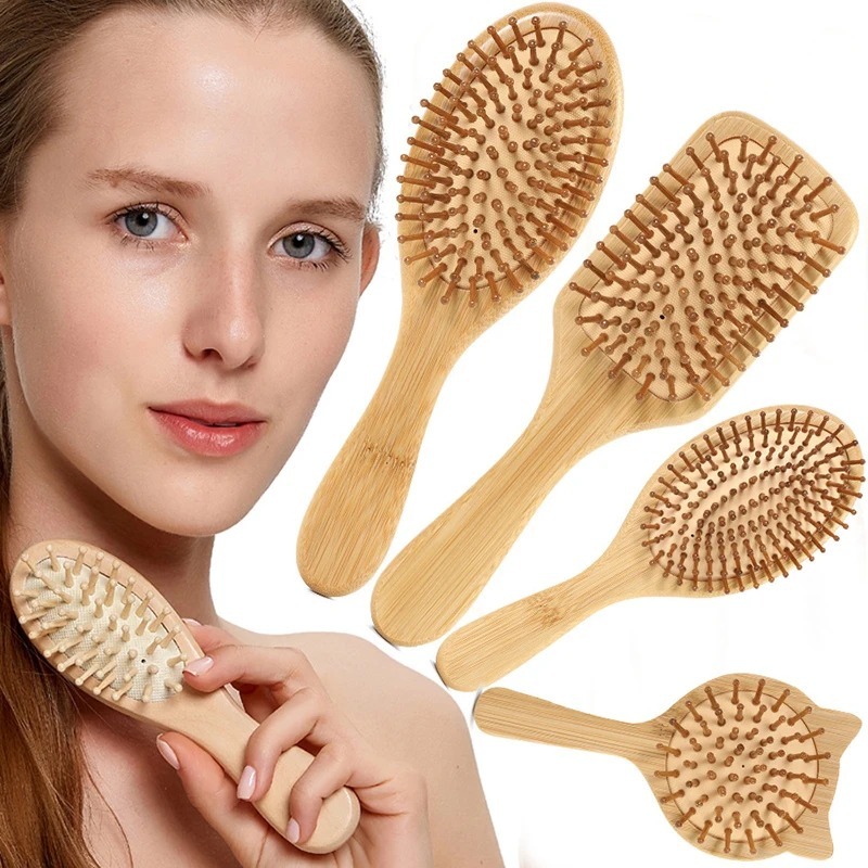 1Pc New Hair Care Wood Comb Pa - Bamboo Hair Brush recension och pris