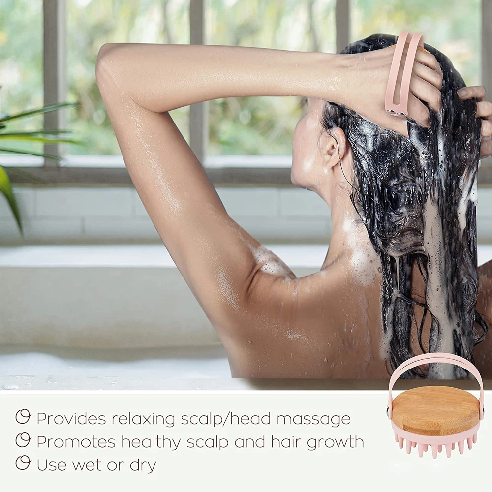 New Scalp Massager Shampoo Bru - Bamboo Hair Brush recension och pris