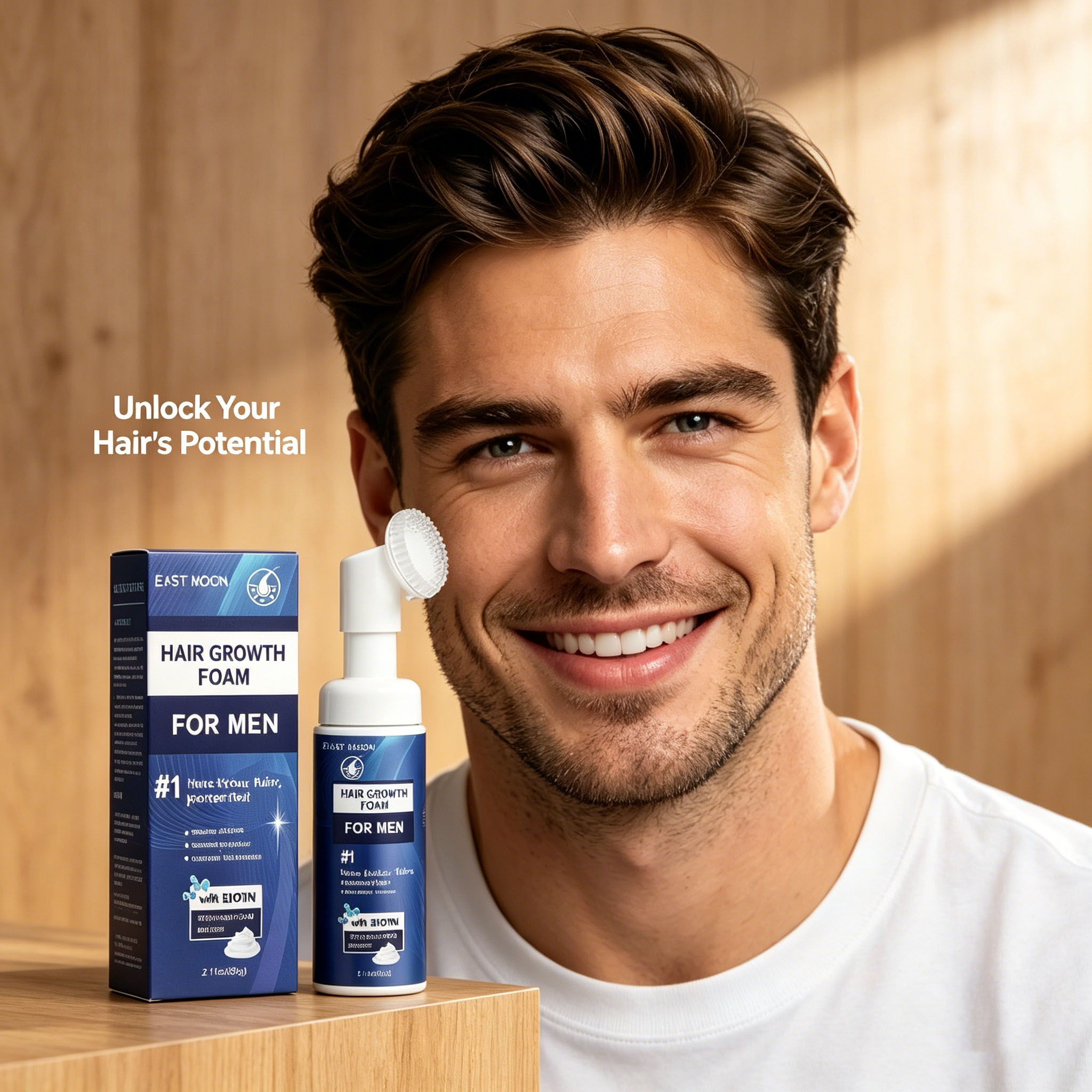 Hair Growth Foam Silicone Brus - Hair Care Natur recension och pris