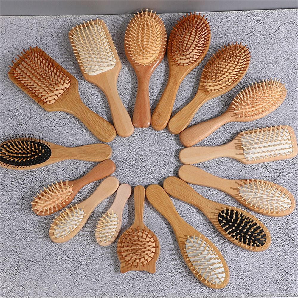 Professional Air Cushion Wood  - Bamboo Hair Brush recension och pris