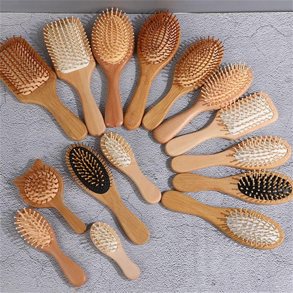 Professional Air Cushion Wood  - Bamboo Hair Brush recension och pris