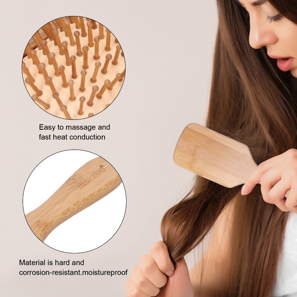 Gentle Bamboo Hairbrush Bamboo - Bamboo Hair Brush recension och pris