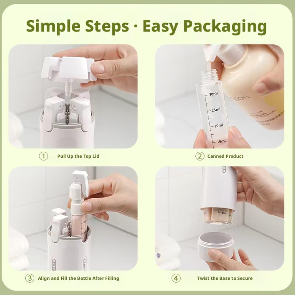 4pcs 30ml 4-in-1 Rotating Trav - Dry Shampoo Travel recension och pris