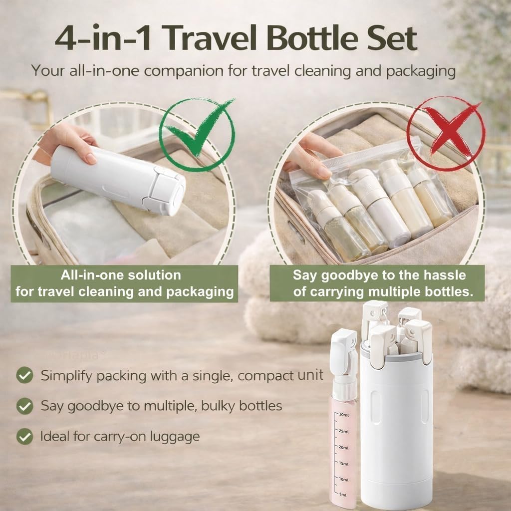 4 In 1 Travel Dispenser Portab - Dry Shampoo Travel recension och pris