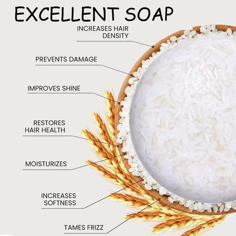 Organic Rice Shampoo Soap Bar  - Hair Care Organic recension och pris