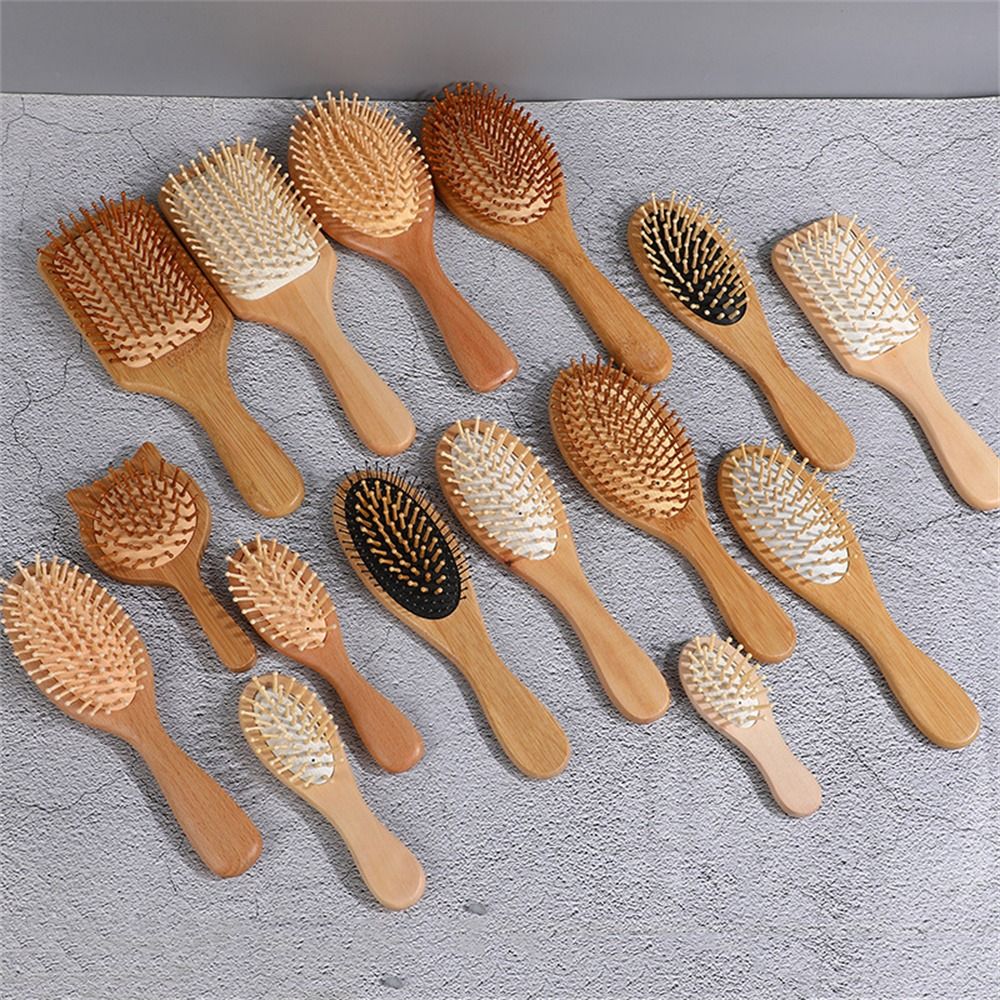 Professional Air Cushion Wood  - Bamboo Hair Brush recension och pris