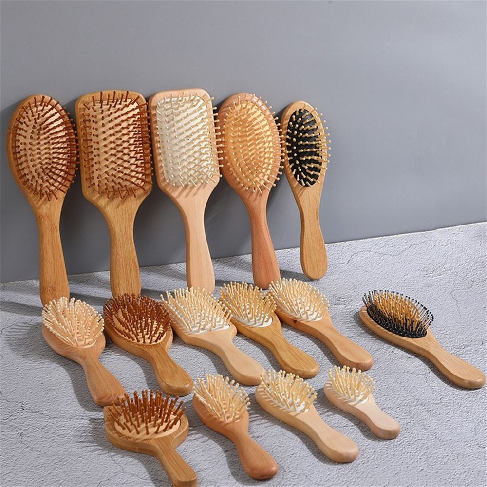 Professional Air Cushion Wood  - Bamboo Hair Brush recension och pris