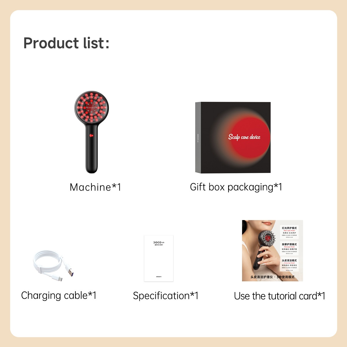 DOCO Electric Massage Comb Vib - Hair Care Lab recension och pris