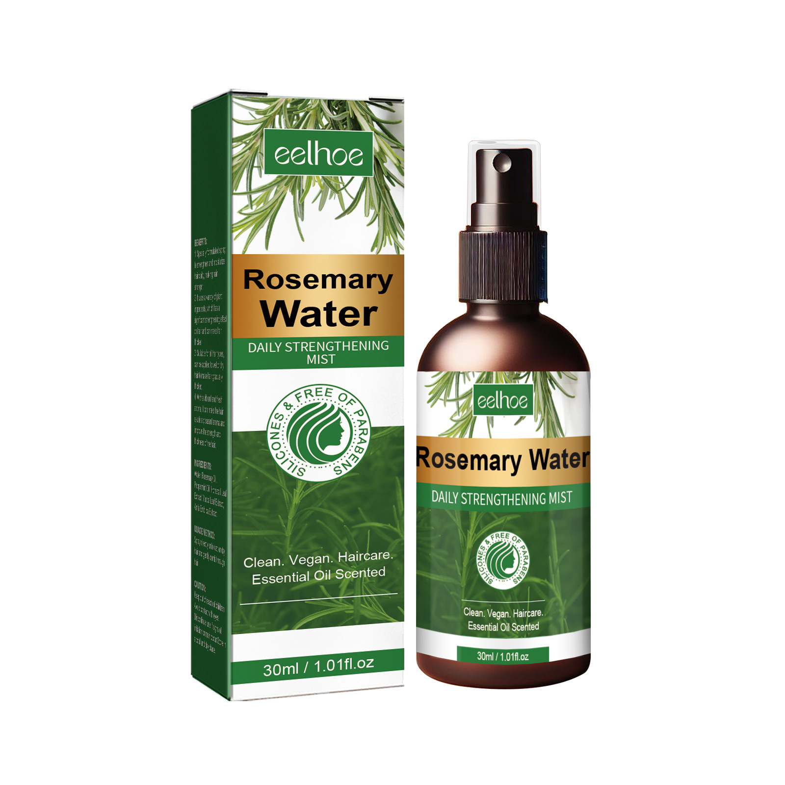 Rosemary Spray for Hair Nouris - Hair Care Organic recension och pris